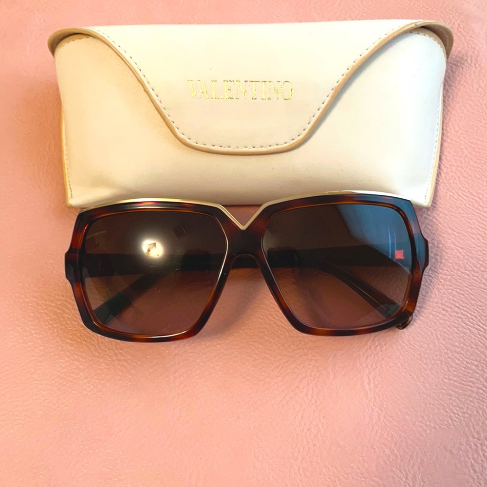Valentino Sunglasses with gold trim